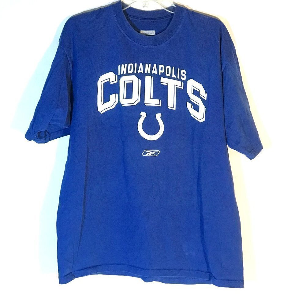 NFL Colts Football Blue Short Sleeve Tee T Shirt